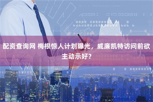 配资查询网 梅根惊人计划曝光，威廉凯特访问前欲主动示好？